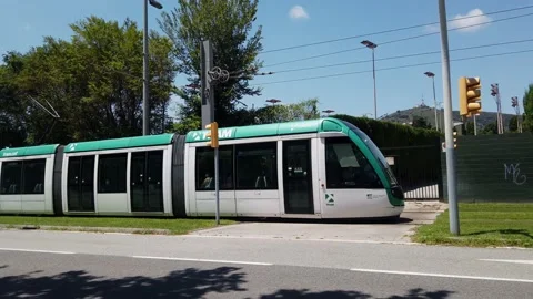 Barcelona TRAM Stock Footage 133381681