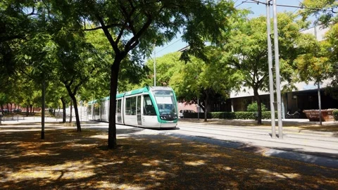 Barcelona TRAM Stock Footage 133381860