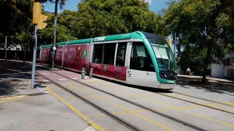 Barcelona TRAM Stock Footage 133381914