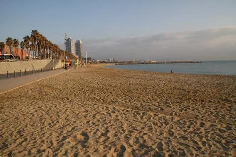 Barcelona view - old and famous historical city in Catalonia, Spain. Stock Photos