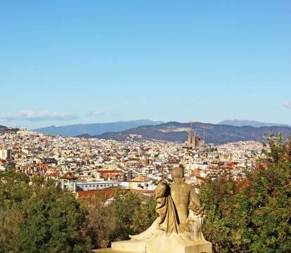 Barcelona view Stock Photos