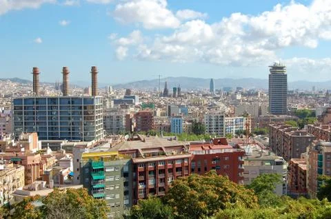 Barcelona view Stock Photos