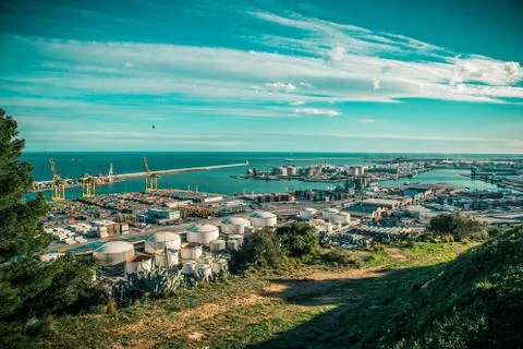 Barcelona viewpoint Stock Photos