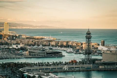 Barcelona viewpoint Stock Photos