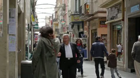 Barcelona's streets Stock Footage 11365552