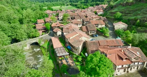 Barcena Mayor, Cantabria, Spain Stock Footage 248095749