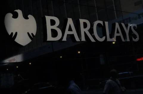 Barclays sign Stock Photos