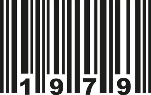 Barcode 1979 Illustrazione stock