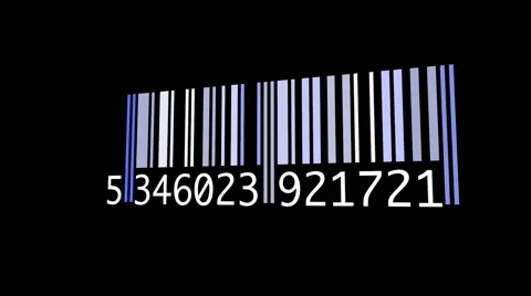 Barcode animation Stockbeeldmateriaal 59013407