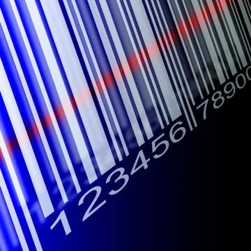 Barcode background Illustrazione stock