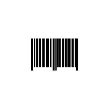 Barcode, Bar Code Flat Vector Icon Stock Illustration