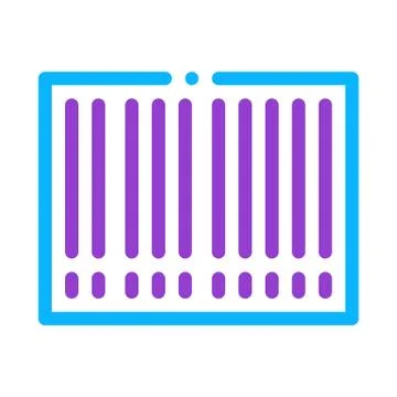 Barcode Bar Code Icon Vector Outline Illustration Stock-Illustration