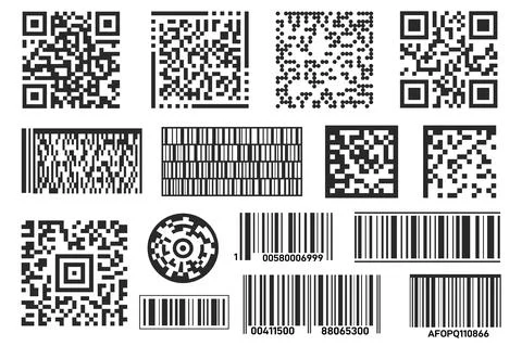 Barcode. Bar code label isolated for scan info Stock-Illustration