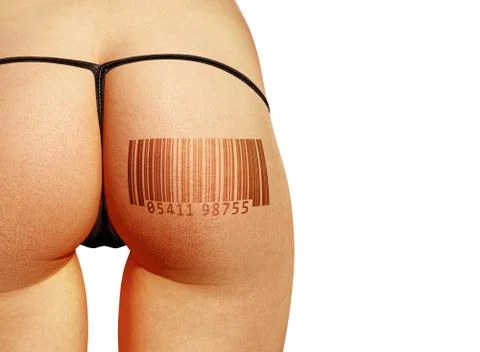 Barcode on body Stock Photos