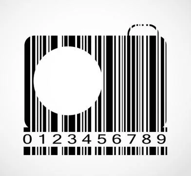 Barcode Camera  Image Vector Illustration Stock Illustration