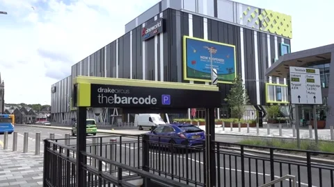 Barcode Cineworld Imax Cinemas. Plymouth England 動画素材 135188024