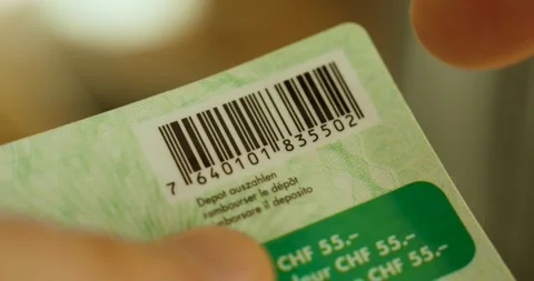 Barcode Close Up on Voucher or Coupon Stock-Footage 328296973