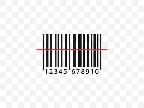 Barcode, code icon. Vector illustration, flat design. Stock Illustration