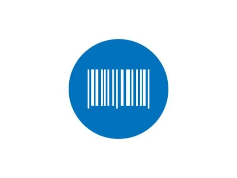 Barcode, code icon. Vector illustration, flat design. Stock Illustration