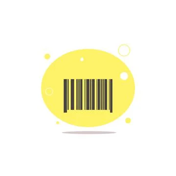 Barcode colorful flat vector icon Stock-Illustration