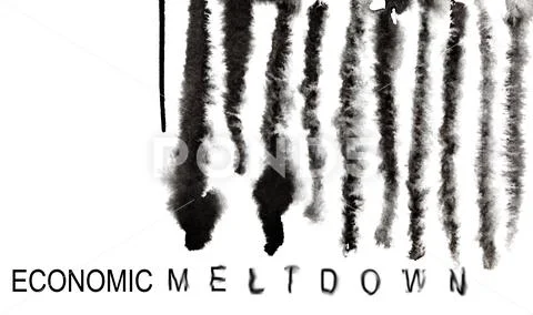 Barcode - Economic meltdown Stock Photos