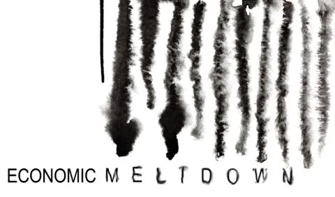 Barcode - Economic meltdown Foto stock