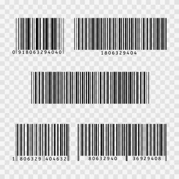 Barcode flat icon. Bar code sign. Thin line symbol Stock Illustration