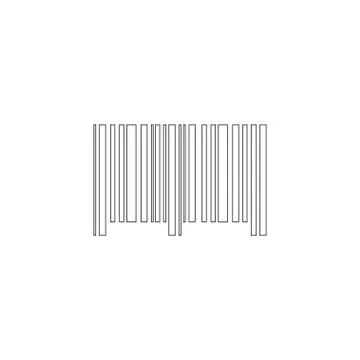 Barcode. flat vector icon Stock Illustration