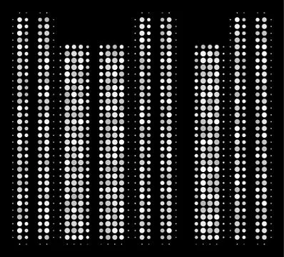 Barcode Halftone Icon Stock-Illustration