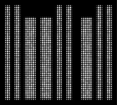 Barcode Halftone Icon Stock-Illustration