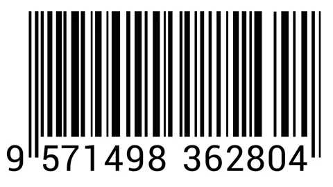 Barcode HUD parallel lines and digits looping animation. Stock Footage 141502840