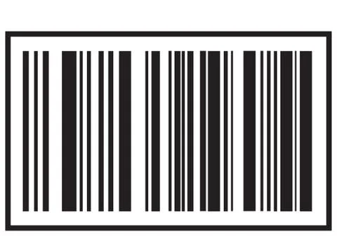 Barcode icon, Black bar code icon. Symbol about shopping concept. Illustrazione stock