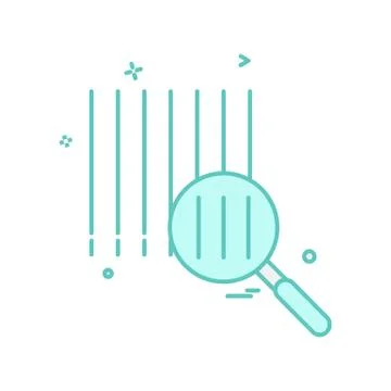 Barcode icon design vector Stock Illustration