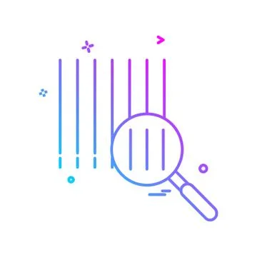 Barcode icon design vector Illustrazione stock