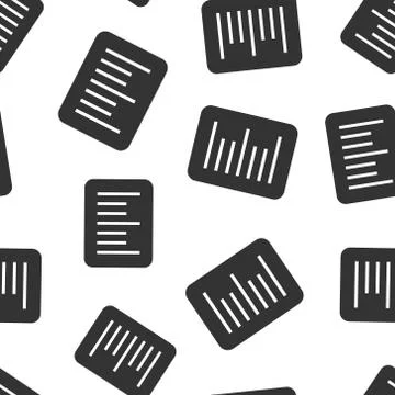 Barcode icon in flat style. Product distribution vector illustration on white Illustrazione stock