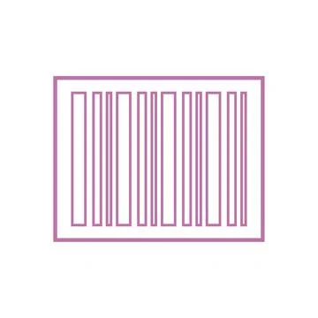 Barcode icon flat vector illustration. イラスト素材