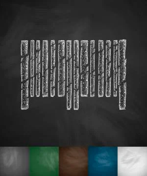 Barcode icon Illustrazione stock
