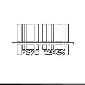 Barcode icon illustration design Stock Illustration