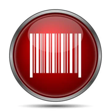 Barcode icon. Internet button on white background.. Stock Illustration