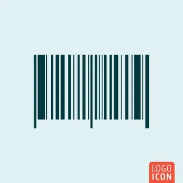 Barcode icon isolated Stock Illustration