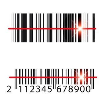 Barcode Icon label vector Illustrazione stock