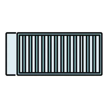 Barcode icon representing product identification and scanning technology Stock Illustration