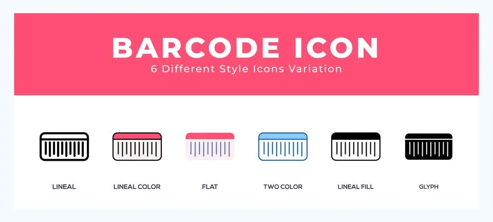 Barcode icon set. vector illustration. イラスト素材