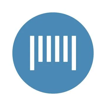 Barcode Icon Vector flat design style Stock Illustration