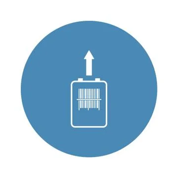Barcode Icon Vector flat design style Stock Illustration