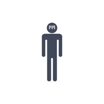 Barcode Icon Vector flat design style Illustrazione stock
