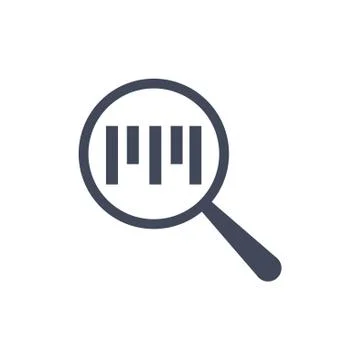 Barcode Icon Vector flat design style Stock Illustration