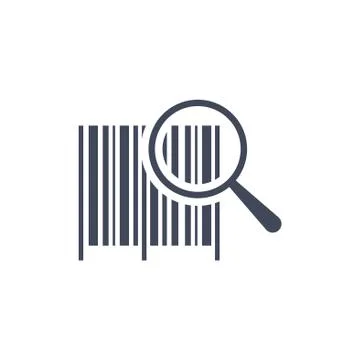 Barcode Icon Vector flat design style Illustrazione stock