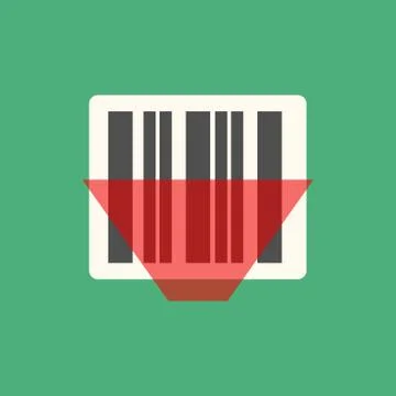 Barcode icon vector Stockillustratie