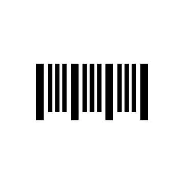 Barcode icon vector Illustrazione stock